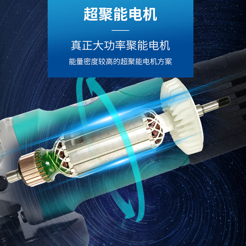 Dayi Dayi angle grinder household multi-function grinder high-power hand grinder cutting machine polishing machine power tool PAG05-100 1050W rear opening - standard configuration