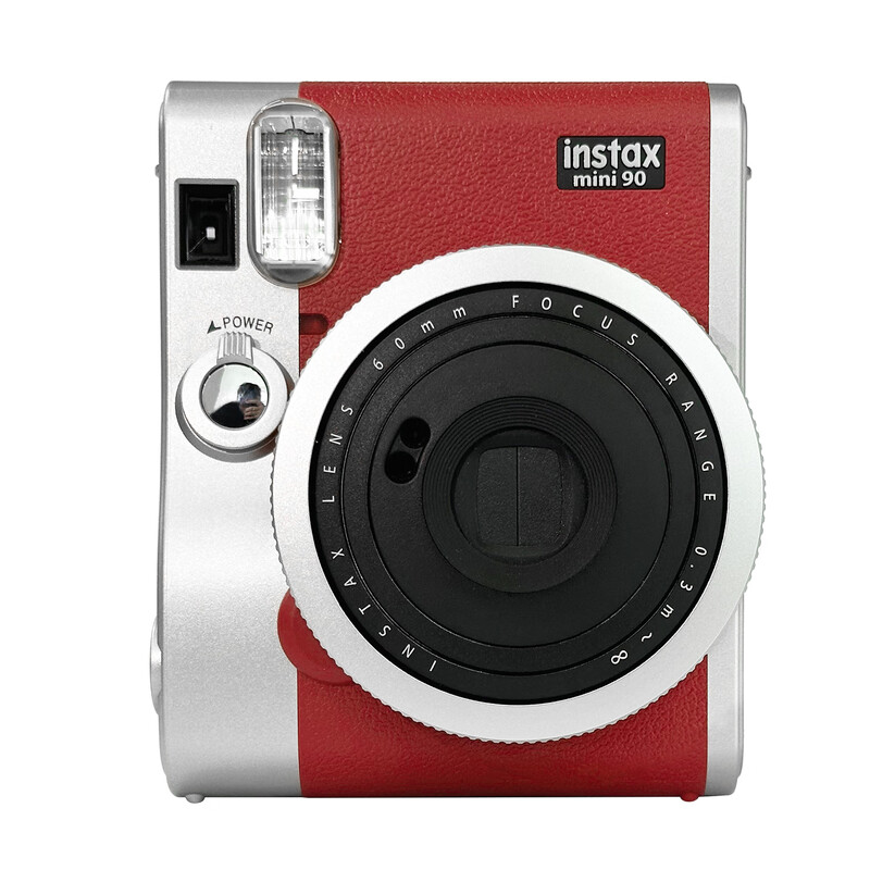 Fuji (FUJIFILM) instant mini12 mini90 camera, one-shot image, one-shot portable trial shooting camera mini90 red (quick release today) mainland version official standard + 10 pieces of photo paper