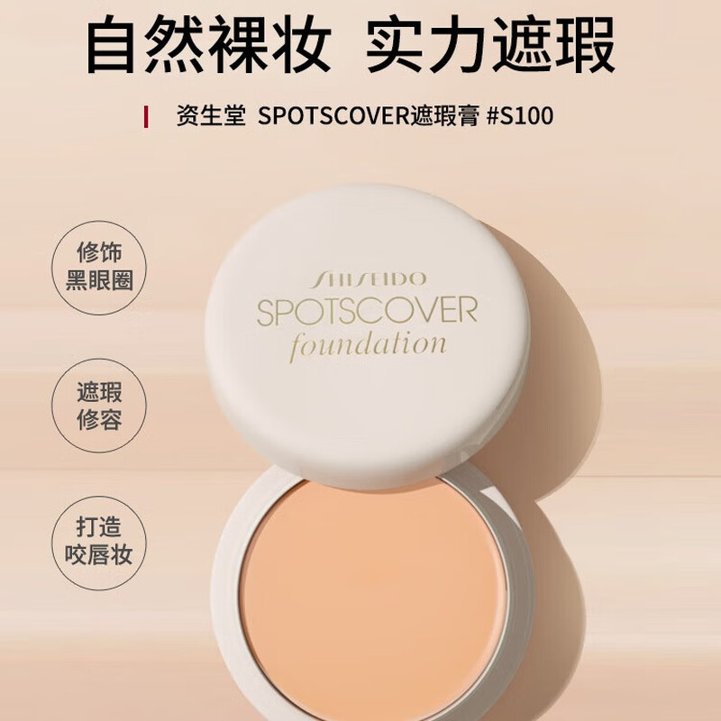 Shiseido Concealer S100 20g Covers Acne Marks and Brightens Skin Cosmetics Girl Birthday Gift