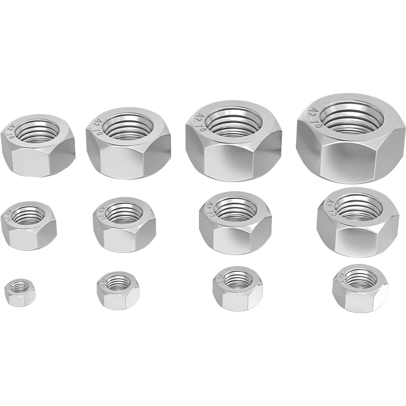 Tianzhuo Hardware 304/201/316L/321/2205 stainless steel hexagonal nut bolt nut screw cap M2-M160 304 M6 20 capsules