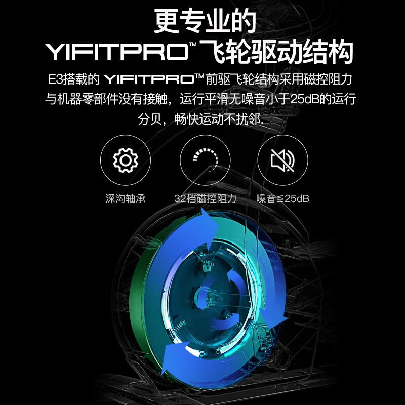 YPOO YPOO E3 elliptical machine home fitness spacewalker indoor silent stepper gym exercise E3 luxury lifting version/3-speed adjustable slope/52CM