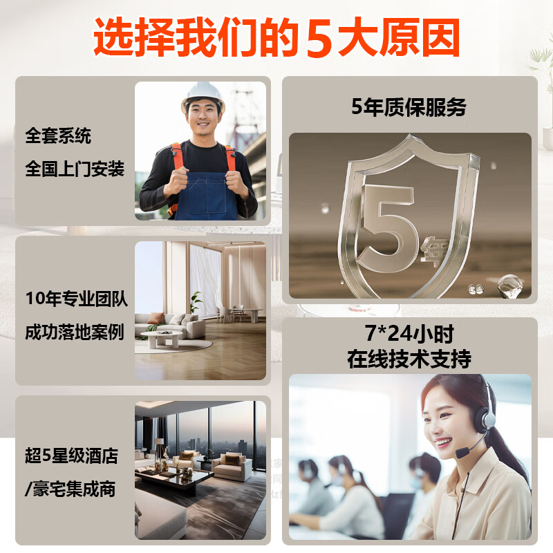 The Mijia whole-house smart home control system set is suitable for on-site installation and debugging of Xiaomi smart home design solutions. Customized price difference. Product/installation and debugging/after-sales. Consult for 0 yuan to get a plan quotation.