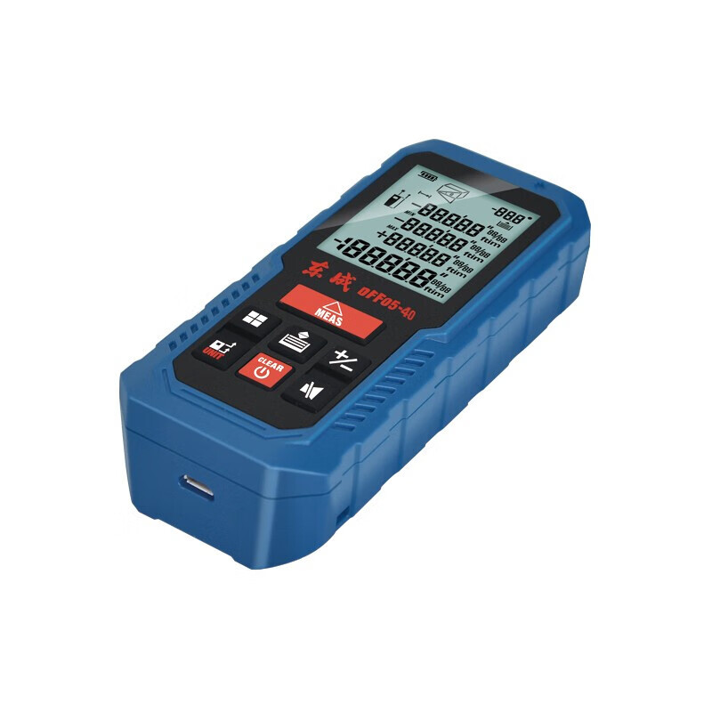 Dongcheng laser distance meter measuring instrument handheld square electronic ruler distance meter room ruler tape measure 40 meters 60 meters 80 meters DFF05-40 rechargeable voice model