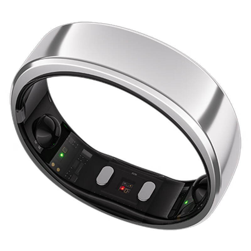 RingConn Gen 2 Smart Ring Sports Heart Rate Blood Oxygen Health Sleep Respiration Monitoring Waterproof Ring Future Silver No. 8