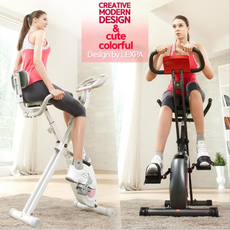 Lilang XBIKE home exercise bike magnetically controlled pedal bicycle foldable spinning bicycle indoor sports equipment orange webbing basic model