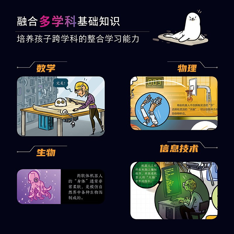 Hello Robot, I am a top student, a fun picture book for children to learn about science and technology