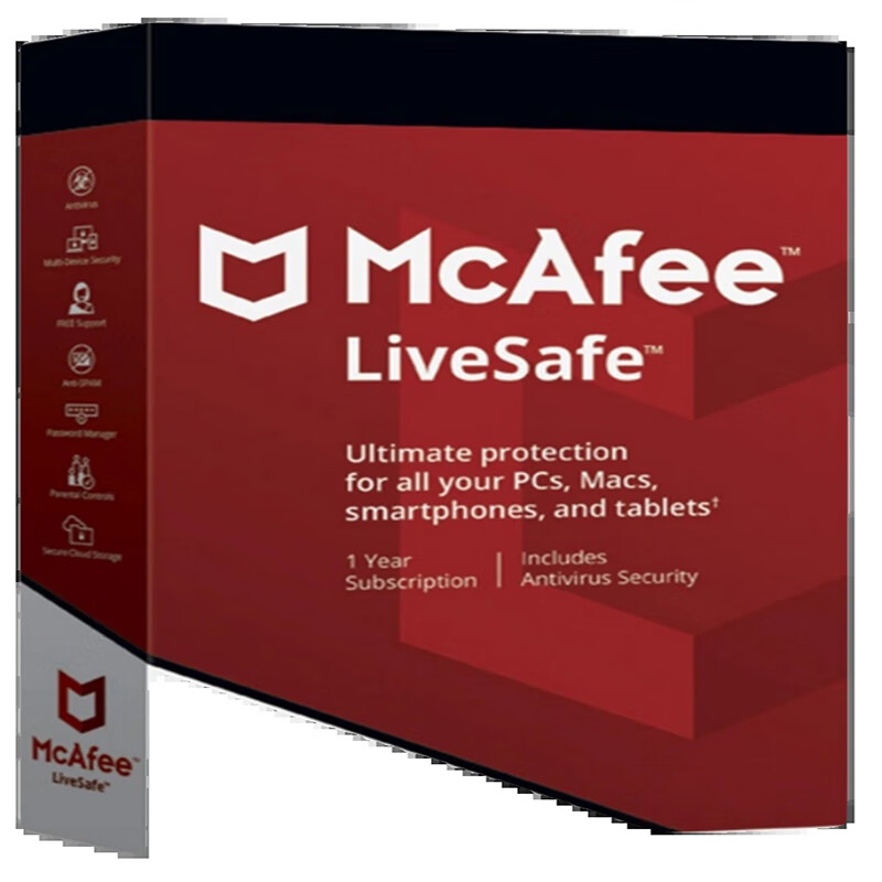 Genuine McAfee McAfee anti-virus software computer and mobile phone anti-virus renewal direction real-time protection renewal full range 2 years