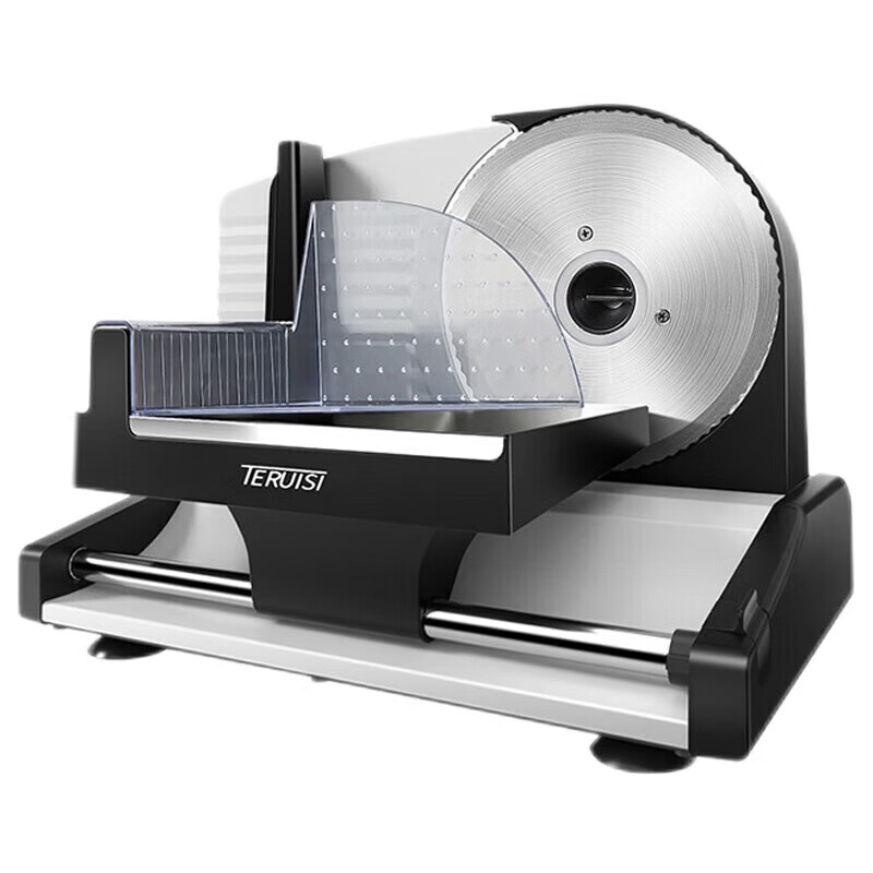 TERUISI meat slicer, mutton roll slicer, meat slicer, meat planer, electric household small planed beef fat beef roll machine, lemon ham bread, fruit and vegetable meat cutting tool GJ801