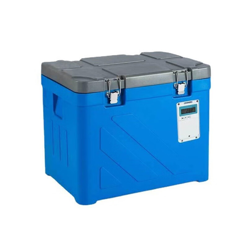 Saixin Cold Chain 110L Vaccine Refrigerator Reagent Drug GSP Cold Chain Box Printable Insulation Box with Temperature Monitoring System 110L Temperature Display 2-8 Degrees (24H)