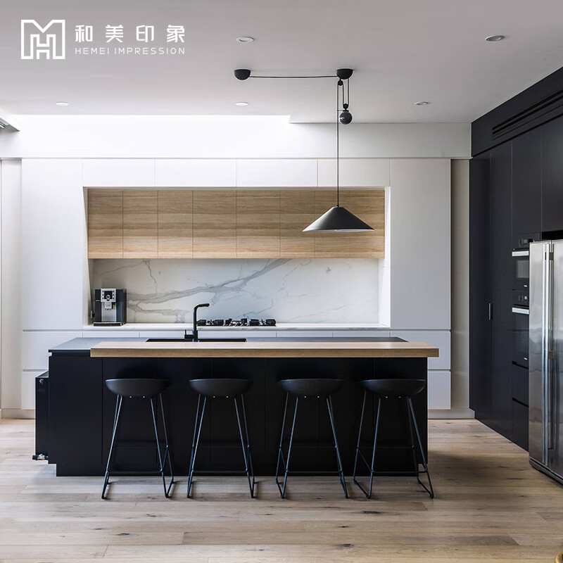 MexueerINS minimalist kitchen cabinets custom-made overall island table open kitchen kitchen cabinets custom-made slate countertops make an appointment