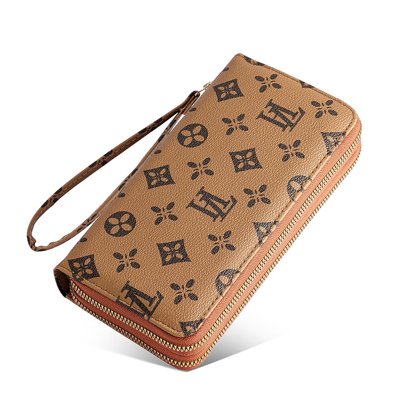 Woodpecker (TUCANO) 2026 new wallet women's European and American fashion women's clutch bag multi-card slot card bag double zipper mobile phone bag 306 double zipper blue