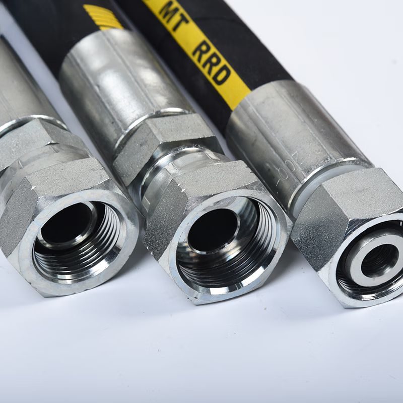 Customized hydraulic assembly hose steel wire Customized oil pipe rubber High temperature resistant rubber suitable for high pressure M16*1.5 (DN8*1 meter one layer of steel wire