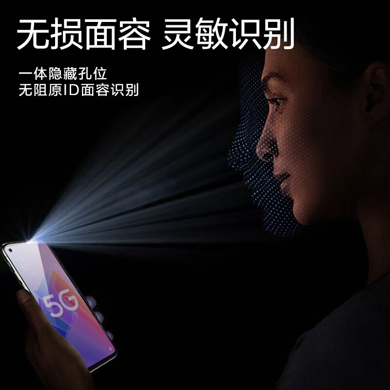 Manuohe OPPO A96 5G HD anti-blue light tempered film mobile phone protective film explosion-proof OPPO A96 upgraded anti-blue light tempered film 2 pieces + rear film