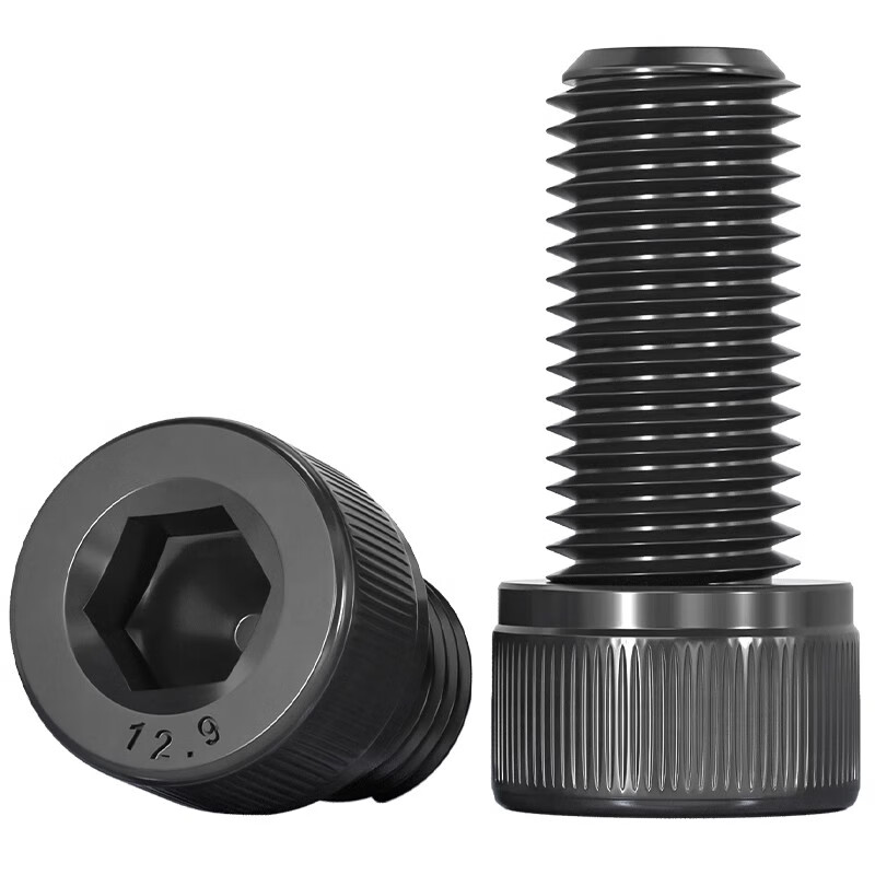 Tianzhuo Hardware Grade 12.9 cup head hexagonal socket screws cylindrical head screws full thread high strength black hexagon socket bolts national standard M6*16-20 pieces