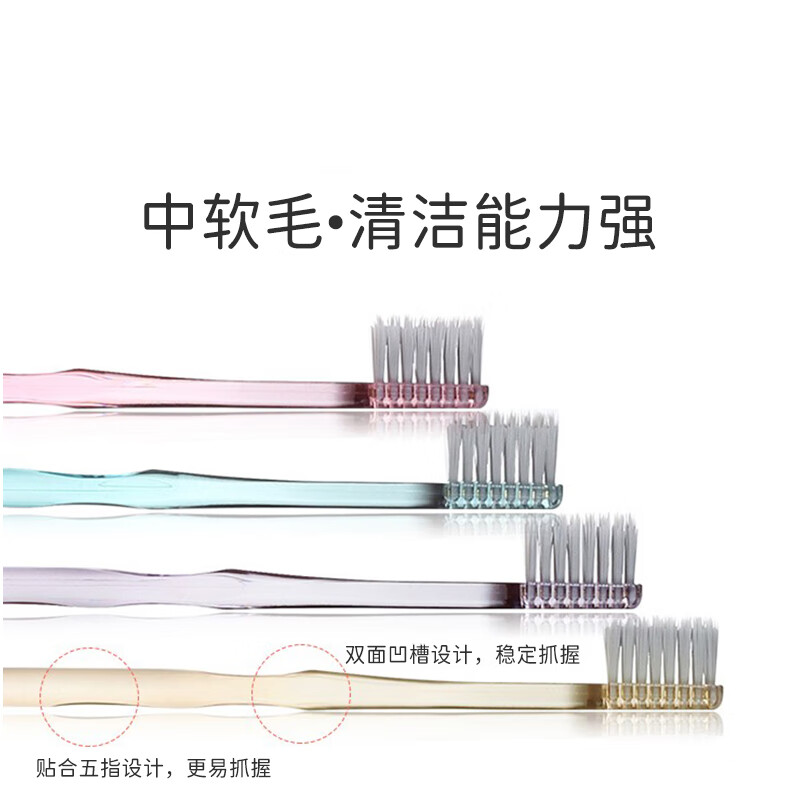 Ci Medical imported silver ion Ag+ quick-drying toothbrush small head medium soft bristles deep cleaning between teeth manual dental 1 pack