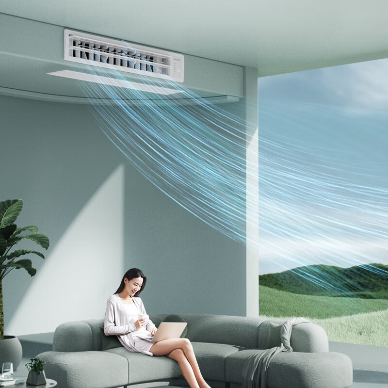 Panasonic full DC variable frequency household 1.5 HP air duct machine, new level of energy efficiency, 20 times Nanoyi
