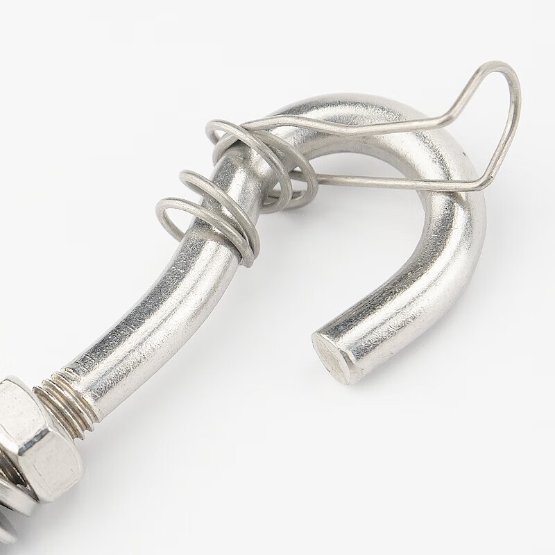 Bingyu Expansion Ring Screw Bolt 304 Stainless Steel Roof Hook Ring Seamless M8 Small Mouth Expansion Hook + Spring (5 pcs) BH-585