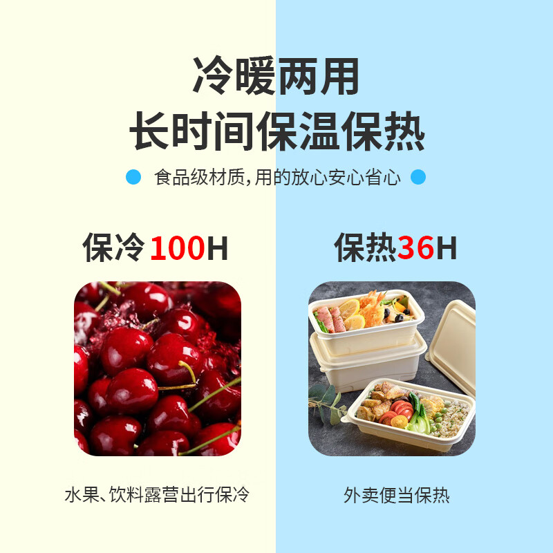 Ice trip car outdoor trolley insulated box refrigerated large capacity stall camping insulated box fishing box 40L white gray