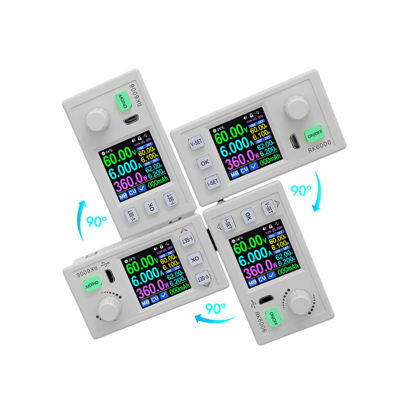 RK6006 60V digital display adjustable DC regulated power supply Micro USB interface Bluetooth 6A constant voltage and constant current with Bluetooth