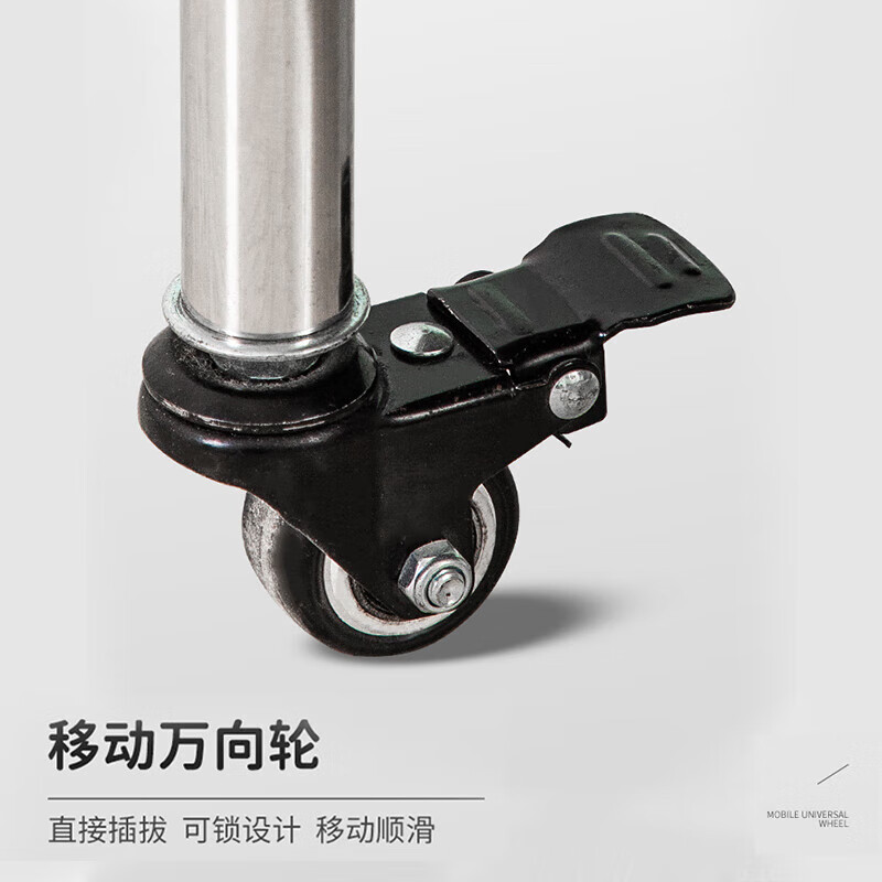 Caiyile stainless steel mop rack mop broom mop hanger floor-standing drain organizer cleaning tool storage rack 5 hangers 6 hooks with stainless steel basin 10189