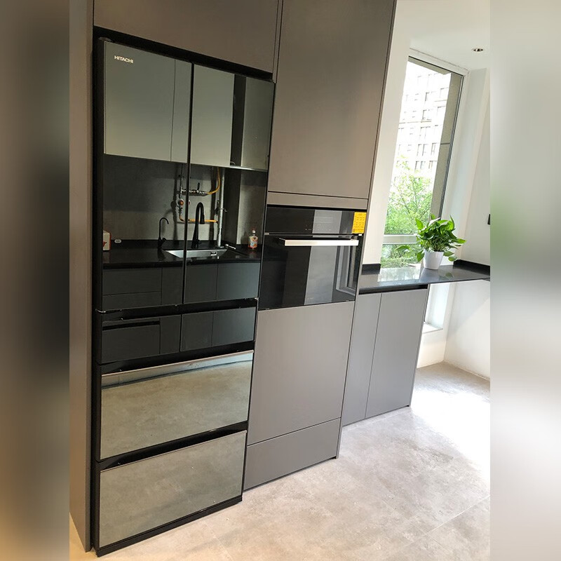 HITACHI Hitachi refrigerator 540L mirror large capacity embedded R-HW540RC vacuum preservation automatic ice making first-class energy efficiency imported crystal mirror color