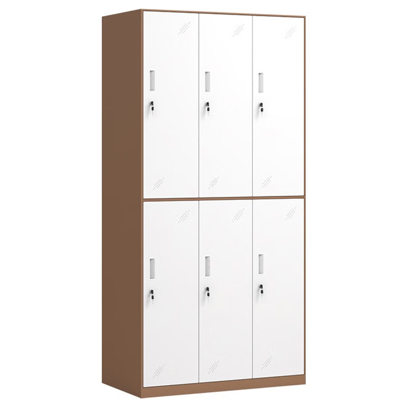 Shangliuxin locker six-door white staff locker steel bag storage cabinet