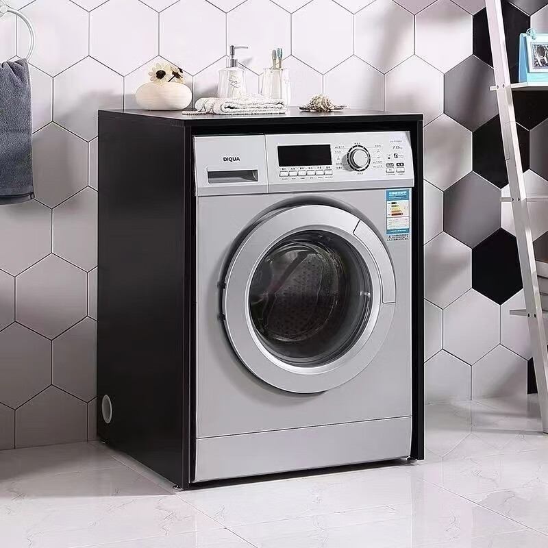 Qiaogu drum washing machine cabinet balcony custom dryer storage rack small apartment washing machine companion cabinet waterproof and sunproof white - length 65*depth 60*height 88