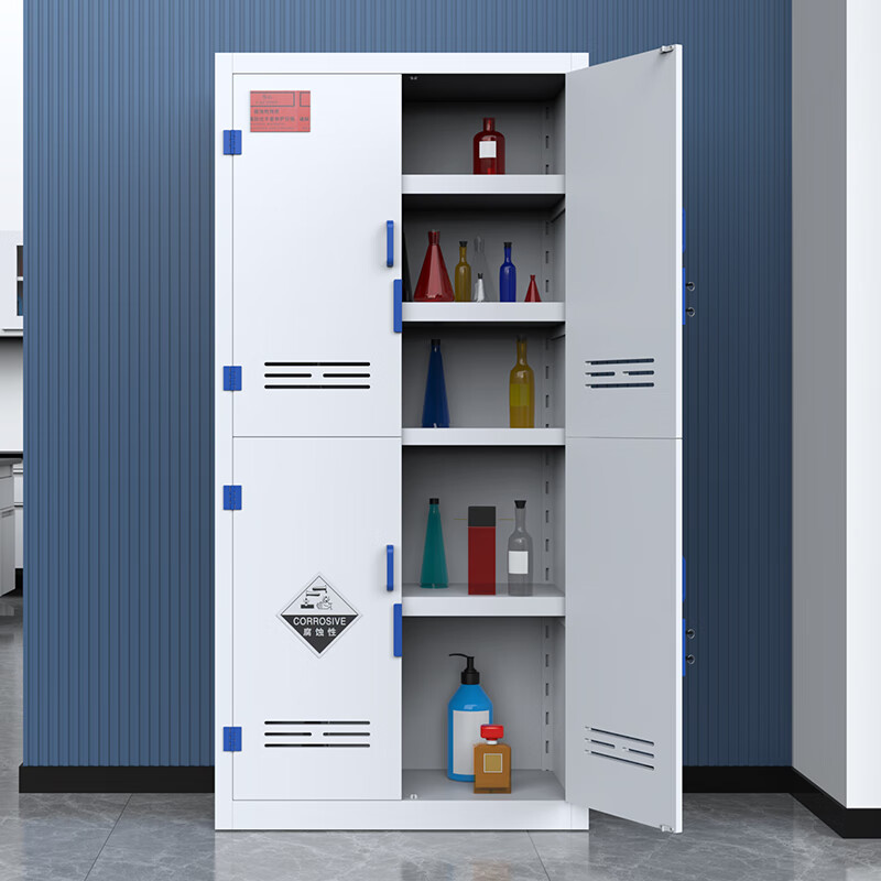 Longzhitai anti-corrosion cabinet pp acid-base cabinet chemical cabinet strong acid-base item cabinet laboratory reagent cabinet PP medicine cabinet upper door and lower door