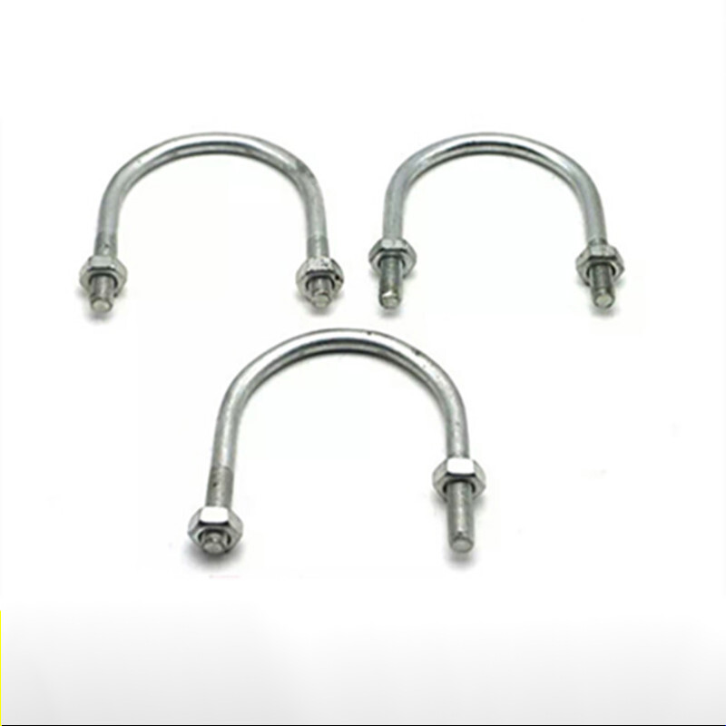 Zhongmi u-shaped clamp national standard hoop/U-shaped hoop/U-shaped pipe clamp U-shaped screw large U-shaped clamp bolt special-shaped U-shaped buckle m8*4 inch (DN100)