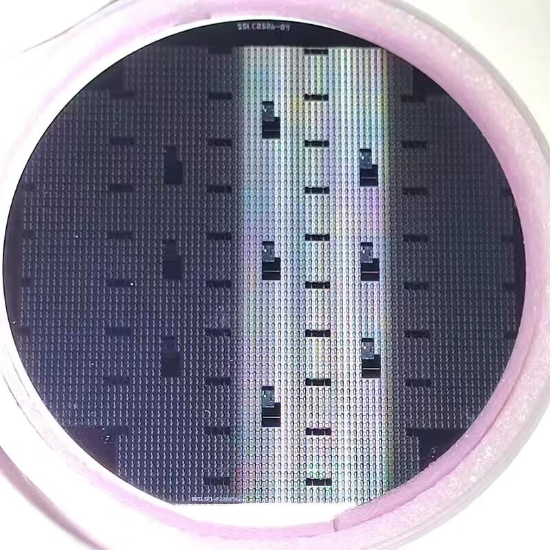 Crystal CPU wafer wafer photolithography integrated circuit chip semiconductor silicon wafer teaching science test five inches 2 free acrylic bracket