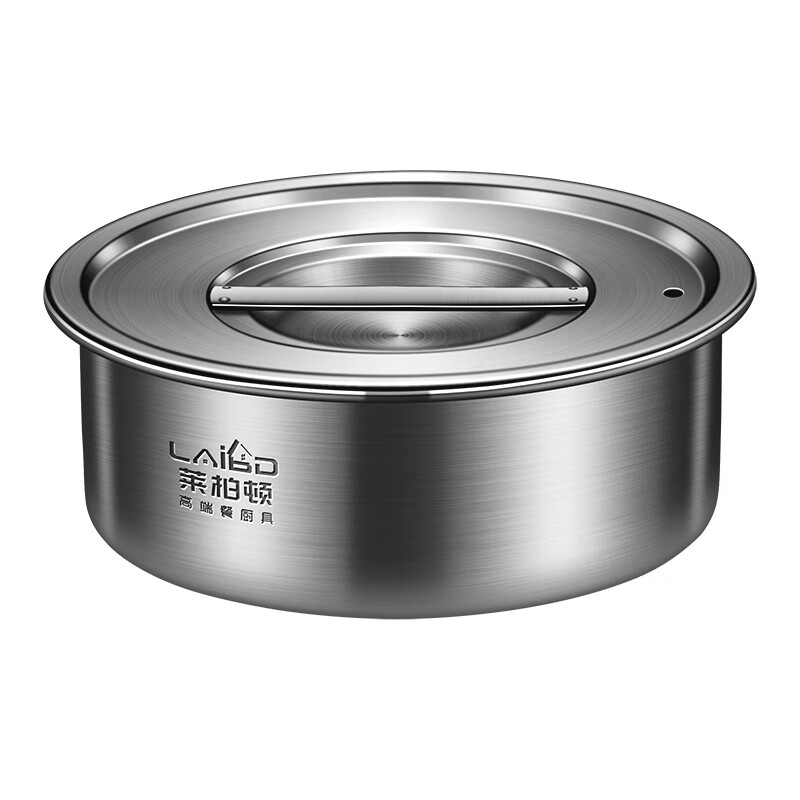 Labton food grade 316L stainless steel steamed egg bowl, household stew pot, egg custard steaming bowl, steamed cake, steamed vegetables, steamed rice bowl with lid 18cm steaming bowl with lid*1