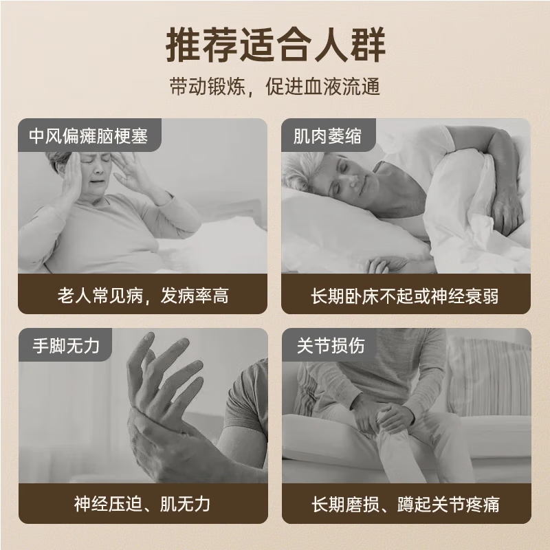 Aigore rehabilitation training bicycle for the elderly bedridden home hemiplegia cerebral infarction rehabilitation training equipment leg muscle training bike top model for both sitting and sleeping + full coverage of both legs A212 special for rehabilitation lifetime after-sales service