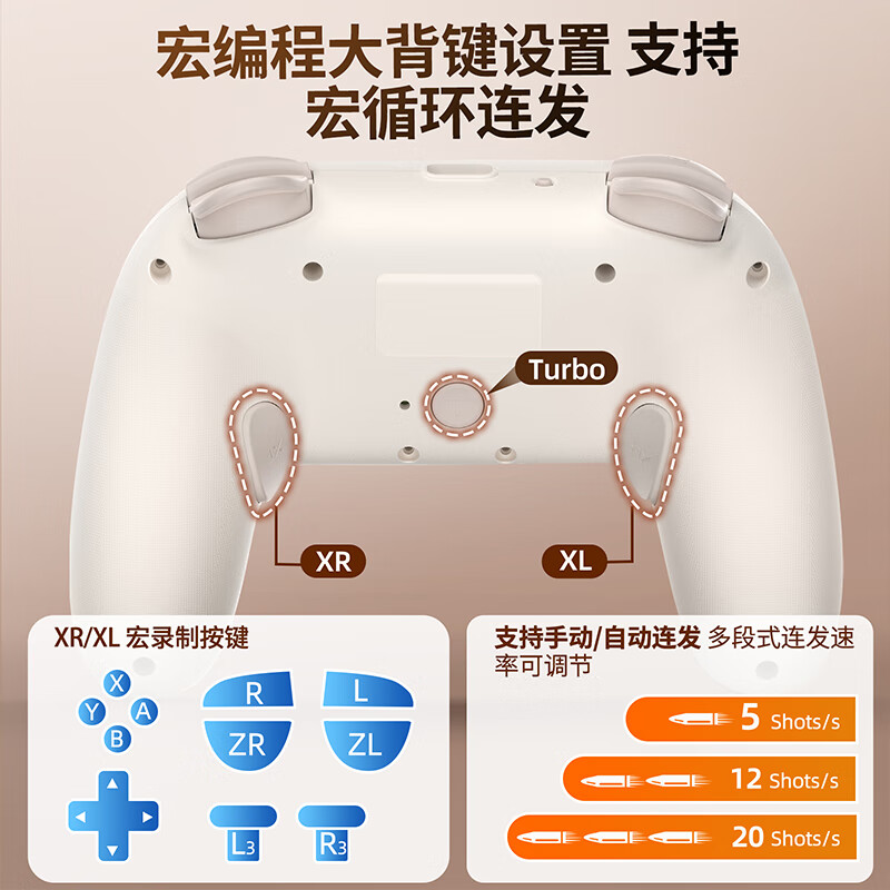 Good value (IINE) small steel cannon handle Switch2 wake-up PRO handle Bluetooth wireless mobile phone PC computer steam TV macro recording Pokémon ZA NS2 accessories