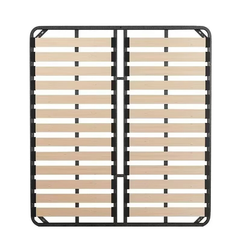 Jieshun row frame bed frame tatami encrypted thickened bed board solid wood dragon frame bracket steel frame custom foldable solid wood 10CM board upgraded version without feet 80CM*200CM