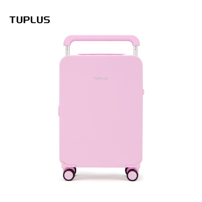 TUPLUS Impression series large-capacity suitcase, rear wide trolley suitcase, PC lightweight trolley case, candy powder, Impression PLUS 24 inches - checked luggage required (suitable for medium and short distances)