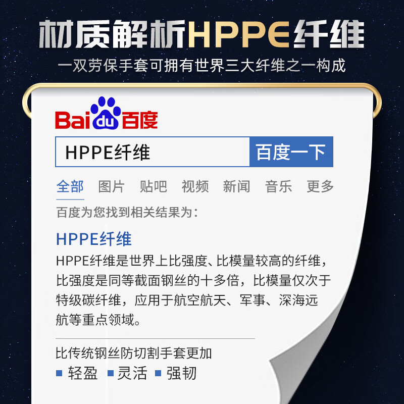 Xingyu anti-cut gloves HPPE anti-cut yarn anti-blade knife cut labor protection gloves 2 payment for life C-level anti-cut