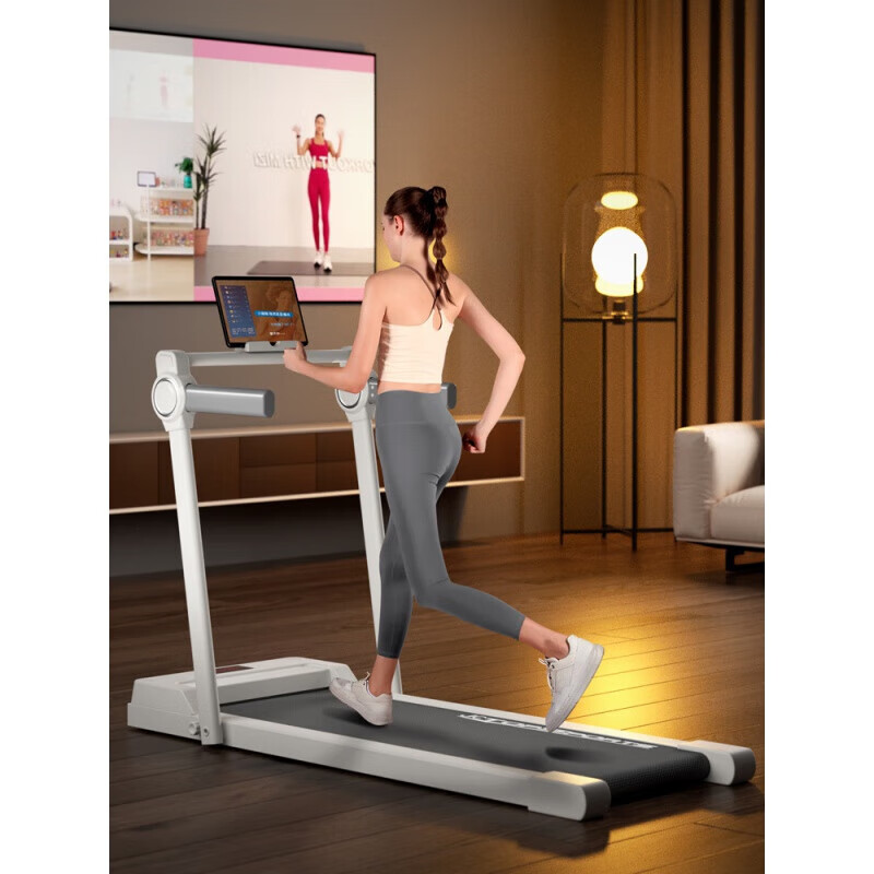 Xiaomi Stone Treadmill Home Folding Small Low-Noise Gym New Aerobic Exercise Electric Flat Treadmill Snow White (APP Bluetooth Connection/Bluetooth Speaker)