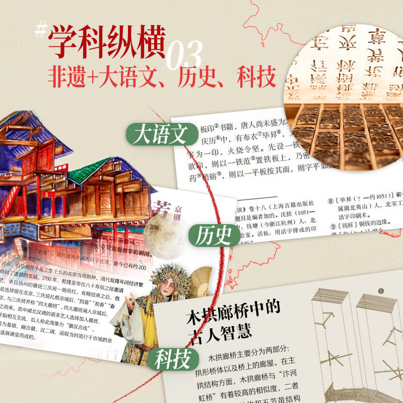 China's intangible cultural heritage that children must know Traditional cultural intangible cultural heritage encyclopedia hardcover summer homework Summer transition from primary to secondary school Summer transition from primary school to junior high school