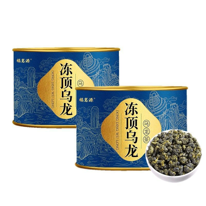 Fumingyuan frozen top oolong tea 2024 new tea special high mountain Taiwan oolong tea cold brew tea canned 100g Phnom Penh round can frozen top oolong 4 cans