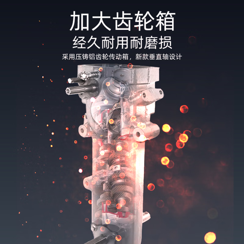 Nongbaishun's power comes from micro-tiller gasoline rotary tiller agricultural vegetable garden lightweight small ditching weeding plowing machinery four-stroke rotary tiller + furrow plow