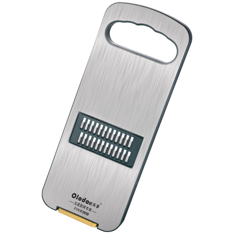 Oraldo potato grater 316 stainless steel grater slicing artifact household vegetable cutting artifact multi-functional shredder 316+ vegetable box Nordic green five-knife three-piece set