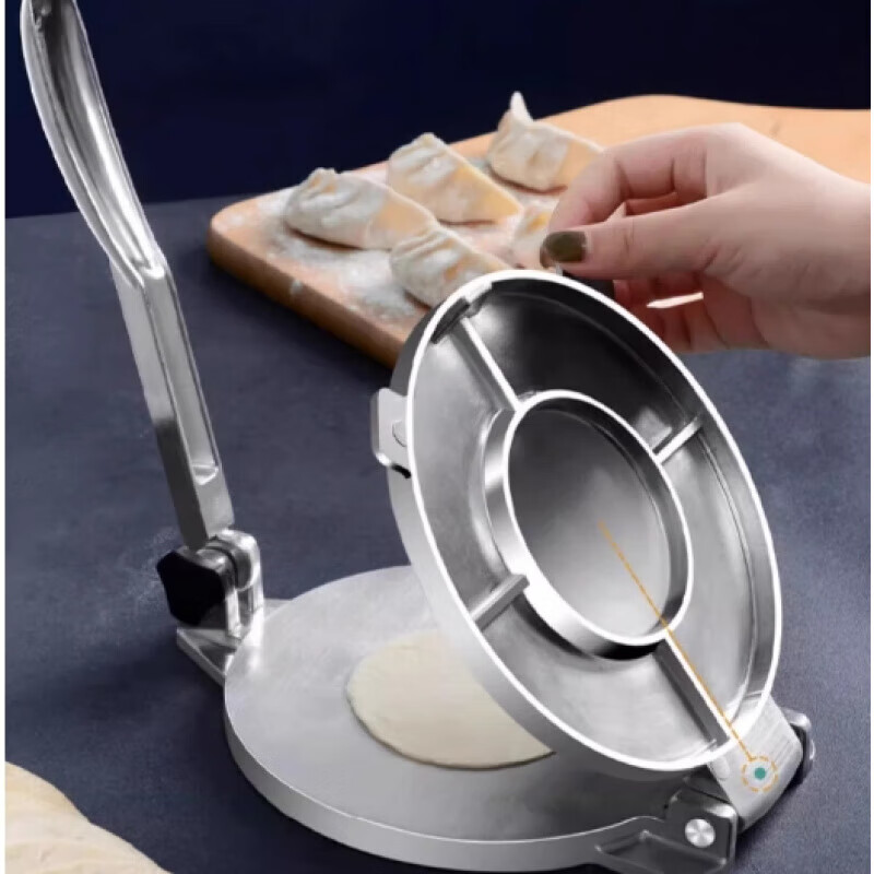 Zhexiang German Quality Dumpling Making Artifact 2025 Thickened Aluminum Alloy Skin Presser Lazy Man Rolling and Wrapping Dumpling Tool Main Picture Dumpling Skin Pressing Machine Large