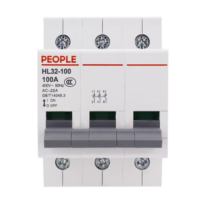 Small isolation switch HL32-100 125 power generation 4P single-phase three-phase 2P HL32-100 16A 1P