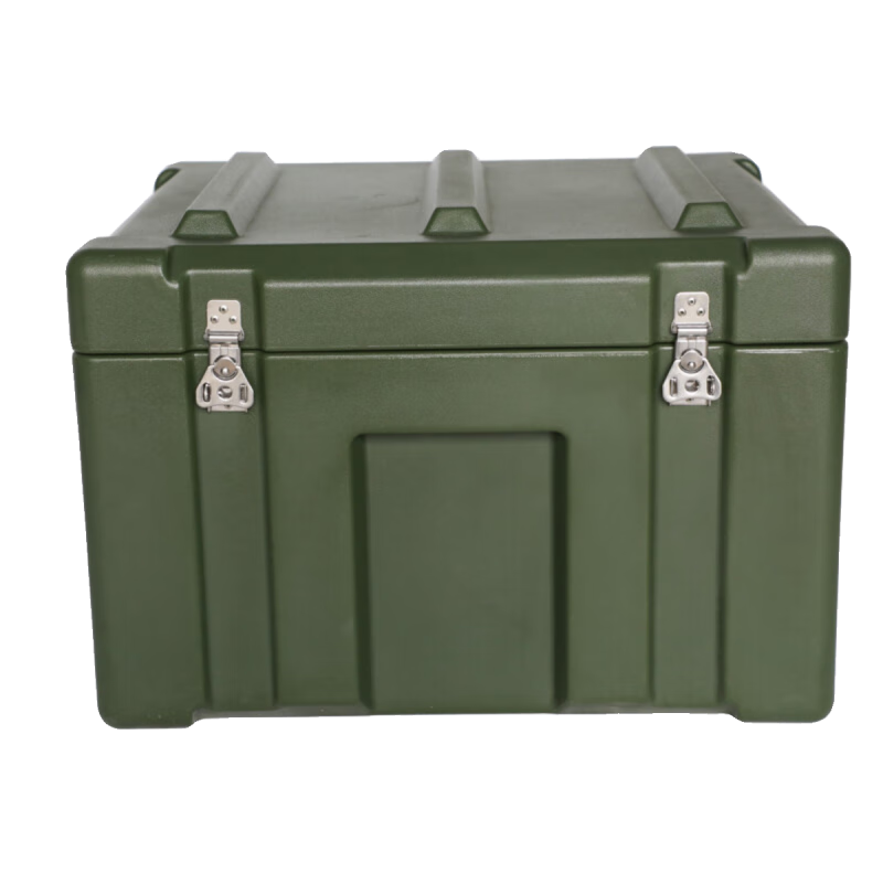 Rotational molding box material box outdoor portable box airdrop box transport box equipment box storage box military green (900*600*500) MM