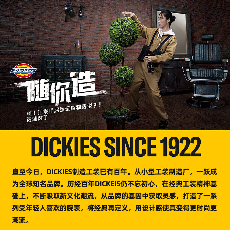 Dickies school bag junior high school student campus DK large capacity backpack outdoor storage travel bag casual canvas bag