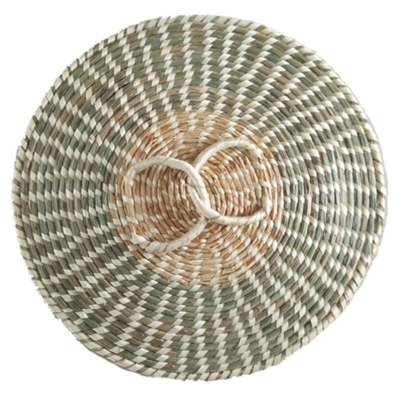 Jinggui low thatch straw wok steamer lid non-glass stainless steel wood wok iron aluminum pot rice cooker universal pot lid pot mouth inner diameter 24cm