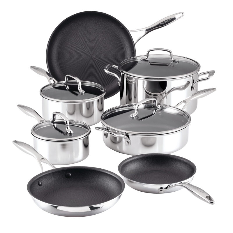 Circulon stainless steel scratch-resistant 11-piece set multi-functional cooking pot universal for induction cookers