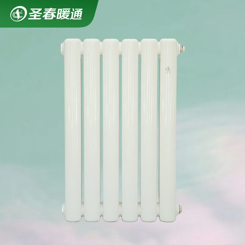 Shengchun boutique household radiator radiator steel oval two-column series 60*30 special for living room and bedroom special milky white 300mm single piece, color can be customized