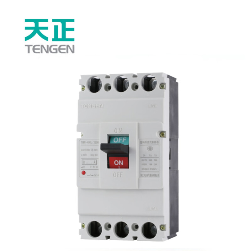 Tianzheng Electric TENGEN plastic case circuit breaker air switch TGM1 series 400A frame current TGM1-400L/3300 400A