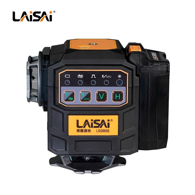 Laser laser level 6656 laser high-brightness wall-mounted and floor-mounted instrument 80 mW 200 mW high-power light source LSG6656 high-bright green light 12 lines standard dual power